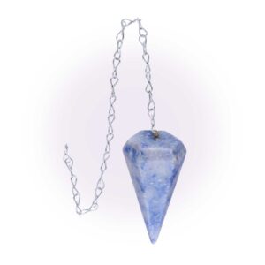 Péndulo de Mineral Cuarzo Azul