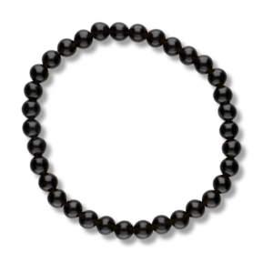 Pulsera de Turmalina Negra 6mm
